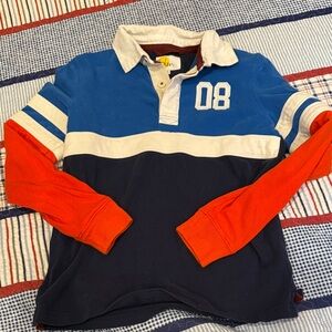 Boden Blue and Orange Kids Polo Shirt 11-12 boys